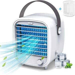 BLAUX Classic Small Portable Air Conditioner USB Desktop Air Cooler
